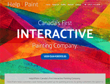 Tablet Screenshot of helpupaint.ca